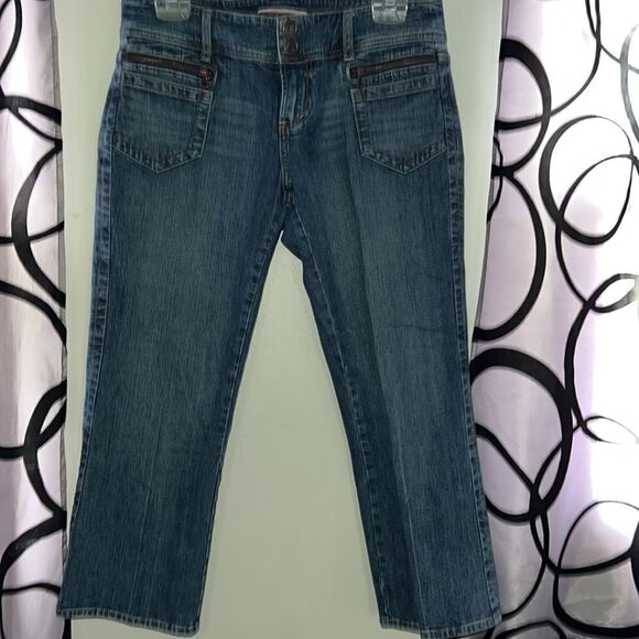 Vtg~Z Cavaricci Jeans~Select Brand~ Denim Crop Pants~Size 9 - Picture 3 of 14